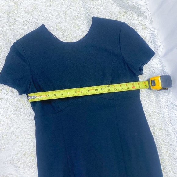 Liz Claiborne Dress Black Criss Cross Cocktail Dress - Picture 14 of 14